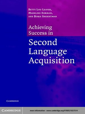cover image of Achieving Success in Second Language Acquisition